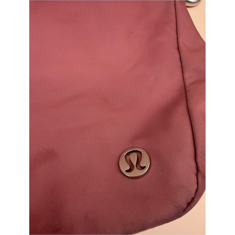 Lululemon All Night Festival Bag Crossbody Mauve Pink Nylon Adjustable Strap - Picture 7 of 15